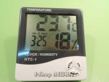ترمومتر دیجیتالی HTC با رطوبت سنج و ساعت