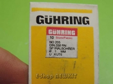 مته 1 میلیمتر - پاکت 10 تایی GUHRING