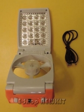 FOLDABLE FAN WITH 20 LED LAMP