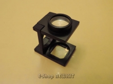 ذره بین لوپ با فریم فلزی سیاه مدرج