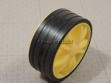 چرخ روبات زرد پهن