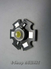 دیود نورانی پاور 1 واتی واقعی با نور سفید و هیت سینک فابریک