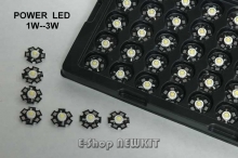 دیود نورانی پاور 3 واتی واقعی با نور سفید و هیت سینک فابریک