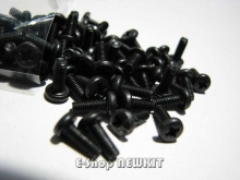 پیچ 3 در 8 میلیمتر مشکی رنگ - بسته 100 عددی