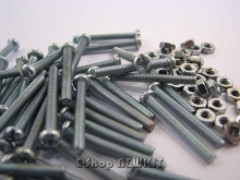 پیچ و مهره 3 در 25 میلیمتر - بسته 50 جفتی